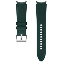 Galaxy Watch 4 / 4 Classic - Bratara Hybrid, cu cusatura (20mm, M/L), piele - Verde