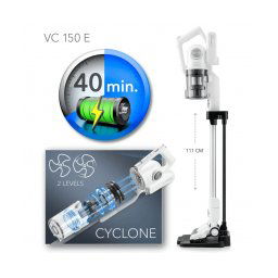 Aspirator vertical cu acumulator TROTEC VC150E, Filtru HEPA, Timp functionare 40 minute
