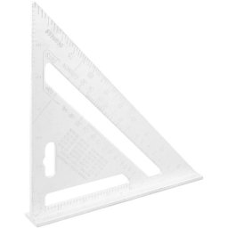 Echer tamplar/dulgher, aluminiu, triunghiular, cu picior, 180x4 mm, Richmann