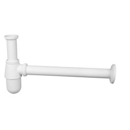 Sifon scurgere decorativ pentru lavoar baie, alb mat, Kuchinox CKS 663D
