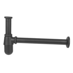 Sifon scurgere decorativ pentru lavoar baie, negru mat, Kuchinox CKS 763D