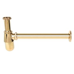 Sifon scurgere decorativ pentru lavoar baie, gold auriu, Kuchinox CKS G63D