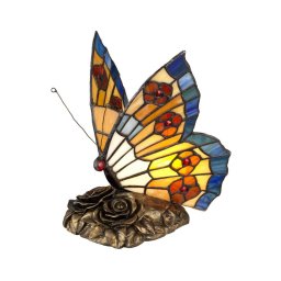 Elstead QZ-OBUTTERFLY-TL - Lampă decorativă LED TIFFANY 1xG9/3W/12/230V, cu model fluture