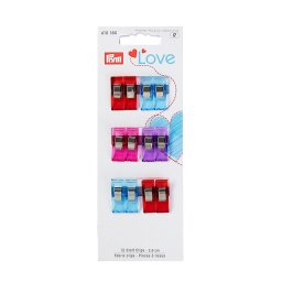 Set clipsuri fixare tipare, textile, de 2,6 cm, 12 buc, Prym love 610180