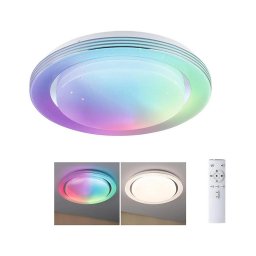 Plafonieră dimabilă LED RGBW/38,5W RAINBOW 230V Paulmann 70547 + telecomandă