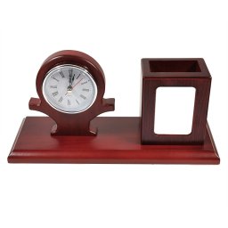 Set de birou cu ceas quartz si suport stilou 10070