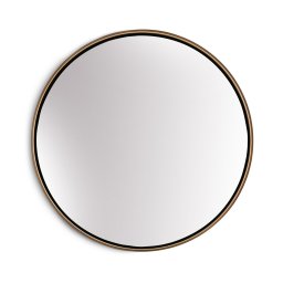 Casa Chic Fournier Oglindă de perete cu ramă metalică rotundă 58,8 x 58,8 cm (EL-MIR-MET-60X60-GLD)