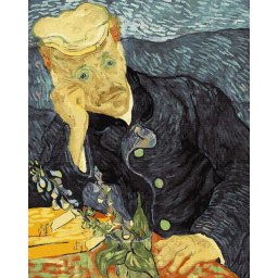 Set pictura pe numere, cu sasiu, Portretul Dr. Gachet - van Gogh, 40x50 cm