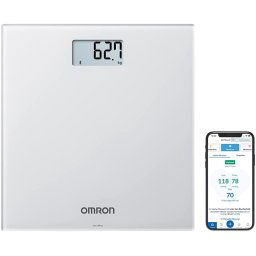 Omron HN300T2 Intelli IT - Cantar pentru monitorizarea greutatii cu functie de transfer date in aplicatia Omron Connect, poate fi asociat cu 2 dispozitive inteligente