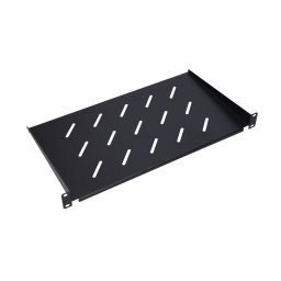 Tava fixa rack ( raft ) 250mm neagra 1U, 19inch