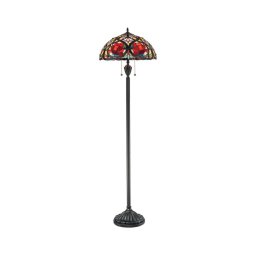 Elstead QZ-LARISSA-FL - Lampă de podea Tiffany LARISSA, 2 x E27, 100 W, 230 V