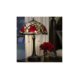 Elstead QZ-LARISSA-TL - Lampă de masă Tiffany LARISSA, 2xE27/60W/230V