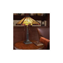 Elstead QZ-STEPHEN-TL - Lampă de masă Tiffany STEPHEN, 2x E27/60W/230V