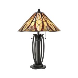 Elstead QZ-VICTORY-TL - Lampă de masă Tiffany VICTORY, 2xE27/60W/230V