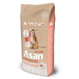 Asternut biodegradabil pentru pisici Asan Cat Pure 42 L
