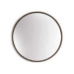 Casa Chic Fournier Oglindă de perete cu ramă metalică rotundă Ø 40 cm (EL-MIR-MET-40X40-GLD)