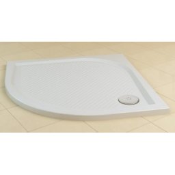 Cadita de dus 100cm semirotunda Sanswiss gama Marblemate negru granit
