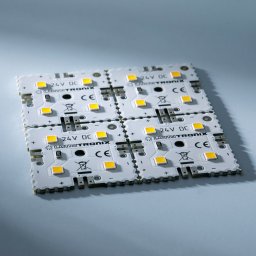 MatrixMini-4-4080 Modul LED Nichia (2x2) alb pur 4000K 300lm 16 LED-uri 24V 1.92W 6x6cm (83000 lm/mp)
