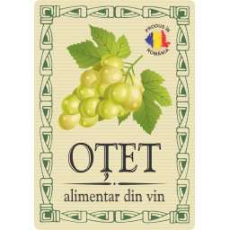Etichete sticle personalizate, Otet de vin, 100x70 mm, Fabricat in Romania, 1000 buc rola