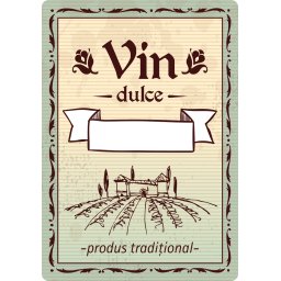 Etichete sticle personalizate, Vin dulce, 100x70 mm, 1000 buc rola