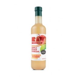 Otet din cidru de mere nefiltrat bio 500ml Raw Health