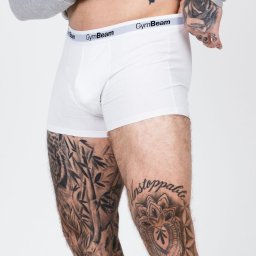 GymBeam Boxeri pentru bărbați Essentials 3Pack White S