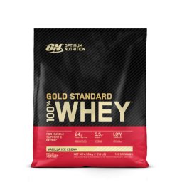 Optimum Nutrition 100% Whey Gold Standard 4540 g înghețată de vanilie