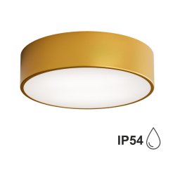 Plafonieră pentru baie CLEO 2xE27/24W/230V d. 30 cm aurie IP54