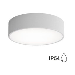 Plafonieră pentru baie CLEO 2xE27/24W/230V d. 30 cm gri IP54