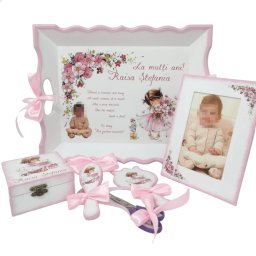 Set tavita mot personalizata, Feerie roz, 7 piese - DSPH204001