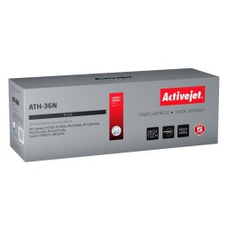 Activejet ATH-36N toner for HP printer; HP 36A CB436A, Canon CRG-713 replacement; Supreme; 2000 pages; black