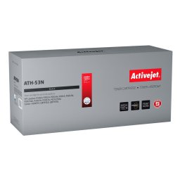 Activejet ATH-53N toner for HP printer; HP 53A Q7553A. Canon CRG-715 replacement; Supreme; 3500 pages; black