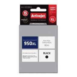 Activejet AH-950BRX ink for HP printer; HP 950XL CN045AE replacement; Premium; 80 ml; black