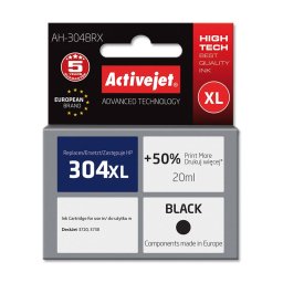 Activejet AH-304BRX ink for HP printer; HP 304XL N9K08AE replacement; Premium; 20 ml; black