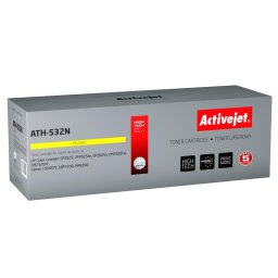 Activejet ATH-532N toner for HP printer; HP 304A CC532A, Canon CRG-718Y replacement; Supreme; 3200 pages; yellow