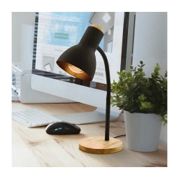 Lampă de masă VERADAL 1xE27/40W/230V neagră Eglo 98831
