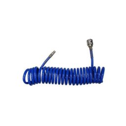 Furtun aer/presiune, spirala, PU, albastru, 1/4", 24 bar, 5 m, Strend Pro