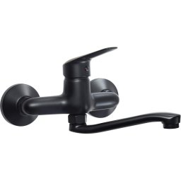 Boro robinet lavoar / cada montaj pe perete cu pipa lungime 16 cm BMO_N50M