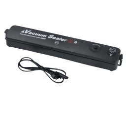 Aparat de vidat, 36 x 7 cm, pungi de vidat, 90 W, negru