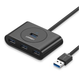Hub USB 3.0 la 4 porturi, 0.5 m, negru