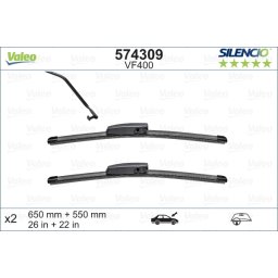 Set stergatoare de parbriz Valeo Silencio 650/550 Renault Megane Scenic II