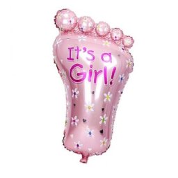 Balon folie Talpa It s a Girl, botez roz 75cm