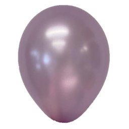 Set 100 baloane latex mov deschis metalizat 13 cm