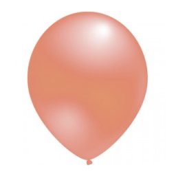 Set 100 baloane latex metalizat rose gold 13 cm