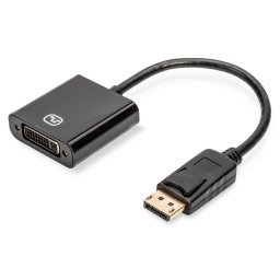 DIGITUS adaptor cable displayPort DVI-I M/F 0.15m AWG28 2x shielded "AK-340401-001-S