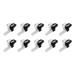 Set 10 role etichete transport compatibile Brother DK-11208, 38 90 mm, pentru expeditii, curierat si logistica