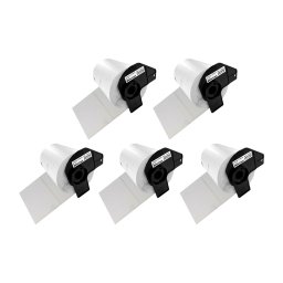 Set 5 role etichete adezive compatibile Brother DK-11241, 102 152 mm, pentru AWB, curierat si transport