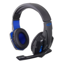 Casti AVENGER EGH450, Casti Gaming On Ear cu fir, Negru / Albastru