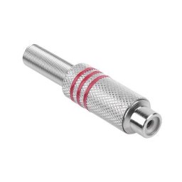 Accesorii Audio Hi-Fi MUFA RCA MAMA METAL NICHEL ROSU