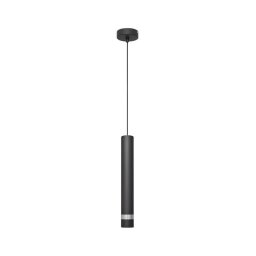 Lustră LED pe cablu TUBA 1xGU10/4,8W/230V neagră/crom